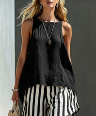 Solid Color V-Neck Long-Sleeve Shirt Womens Loose-Fitting Button-Up Top