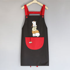 Cute Japanese Female Korean Version Home Adult Kitchen Water And Oil Working Man