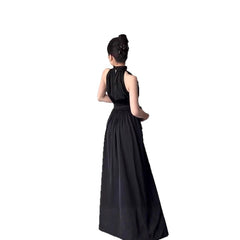 Womens Casual Sleeveless Halterneck Dress