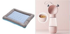 Pet Cooling Pad Bed For Dogs Cats Puppy Kitten Cool Mat Pet Blanket Ice Silk Material Soft For Summer Sleeping Blue Breathable