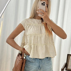 Casual Crew-Neck T-Shirt Fashion Women