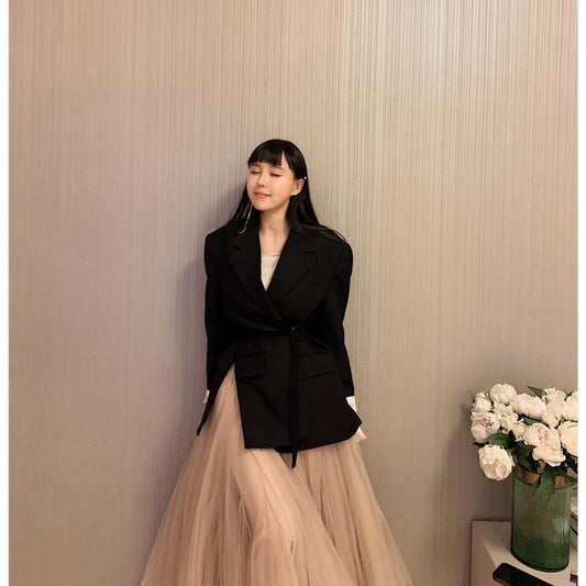 Womens Mid-length Fluffy Casual Princess Dress