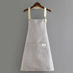 Cotton And Linen New Apron Women's Kitchen Home Summer Thin