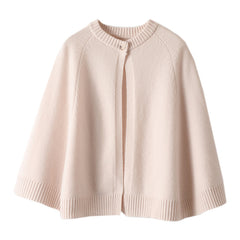 Wool Large Cape Warm Knitted Outerwear Cloak Shawl