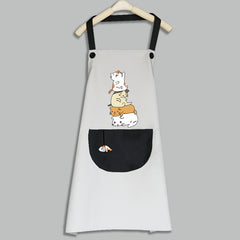 Cute Japanese Female Korean Version Home Adult Kitchen Water And Oil Working Man