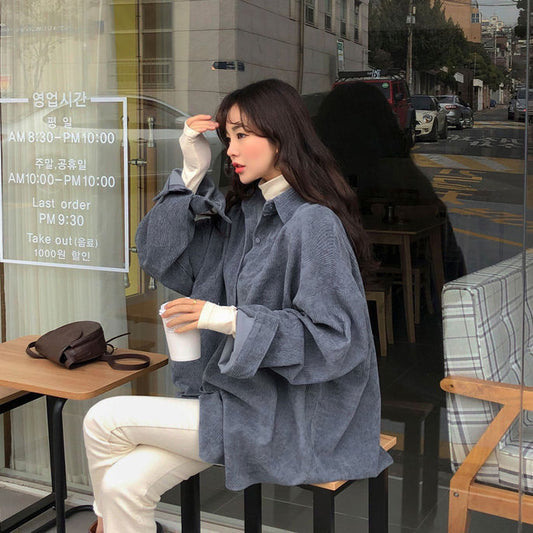 Korean-style Mid-length Batwing-sleeve Versatile Coat