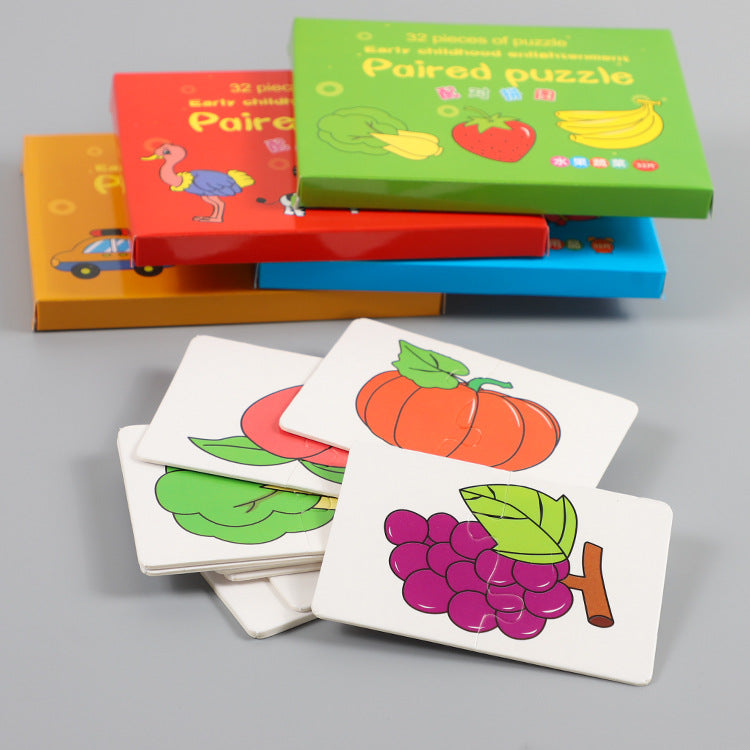 Cartoon Educational Toys Matching Puzzle Early Education Toys