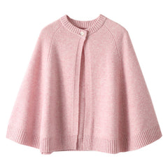 Wool Large Cape Warm Knitted Outerwear Cloak Shawl